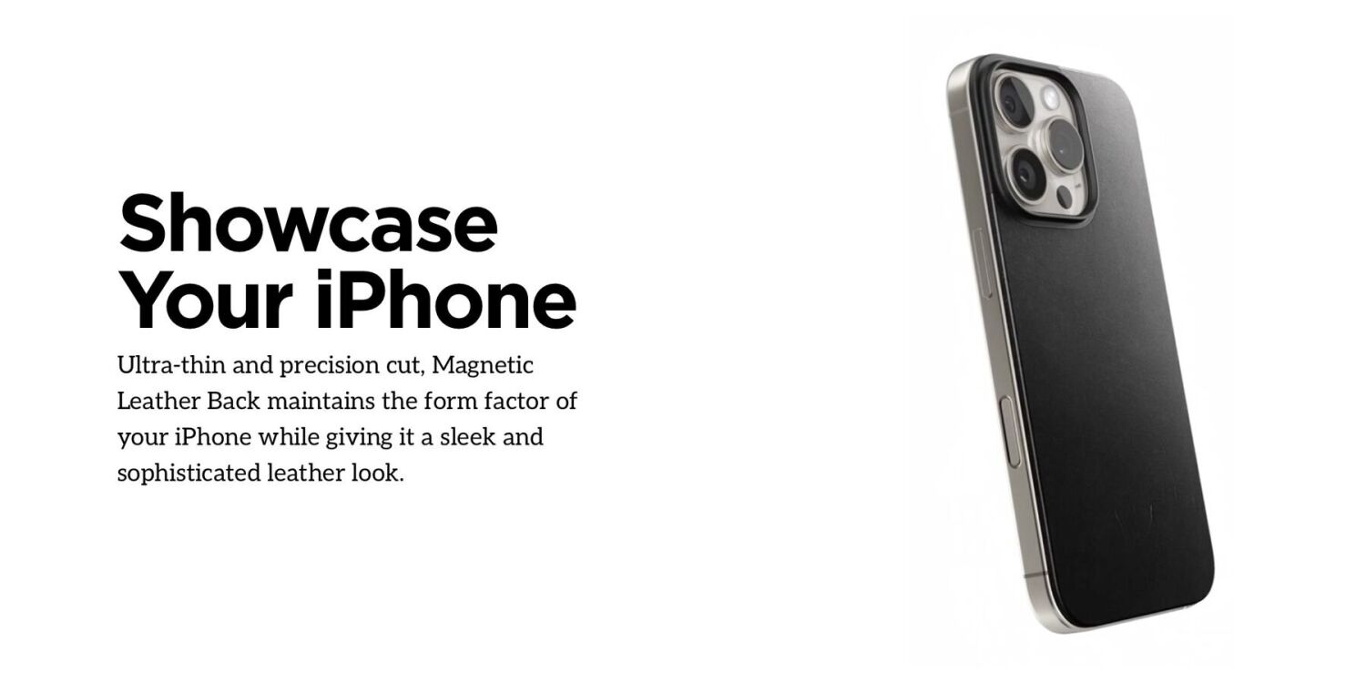 Защитная накладка Nomad Mag Leather Back для iPhone 17 Pro Max (NM014391858) - Black. Фото 7 Защитная накладка Nomad Mag Leather Back для iPhone 17 Pro Max (NM014391858) - Black (411119B). Фото 7 из 11