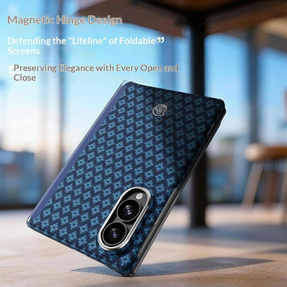 Защитный чехол BENKS ArmorGrid Air Magnetic для Samsung Galaxy Fold 8 - Dark Blue. Фото 6 Защитный чехол BENKS ArmorGrid Air Magnetic для Samsung Galaxy Fold 8 - Dark Blue (424582DB). Фото 6 из 9