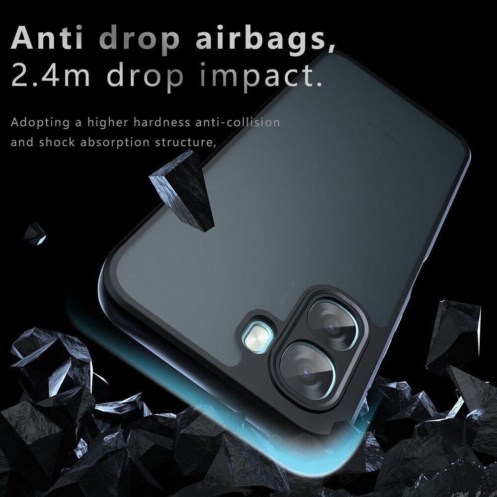 Захисний чохол Deexe Matte Skin для OPPO A6x - Transparent Black. Фото 3 Захисний чохол Deexe Matte Skin для OPPO A6x - Transparent Black (406536TB). Фото 3 з 10