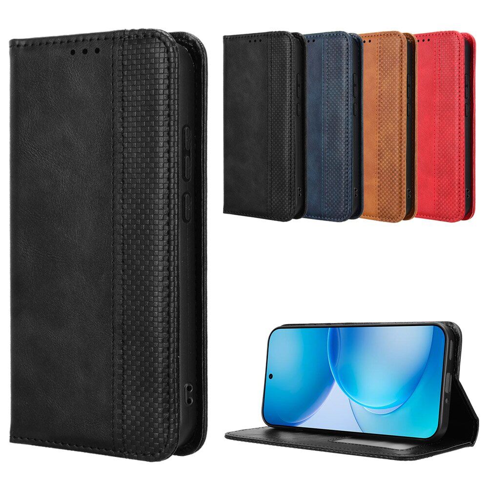 Чехол-книжка Deexe Retro Style для OPPO Reno 16 / 16 Pro - Blue. Фото 9 Чехол-книжка Deexe Retro Style для OPPO Reno 16 / 16 Pro - Blue (413201L). Фото 9 из 18