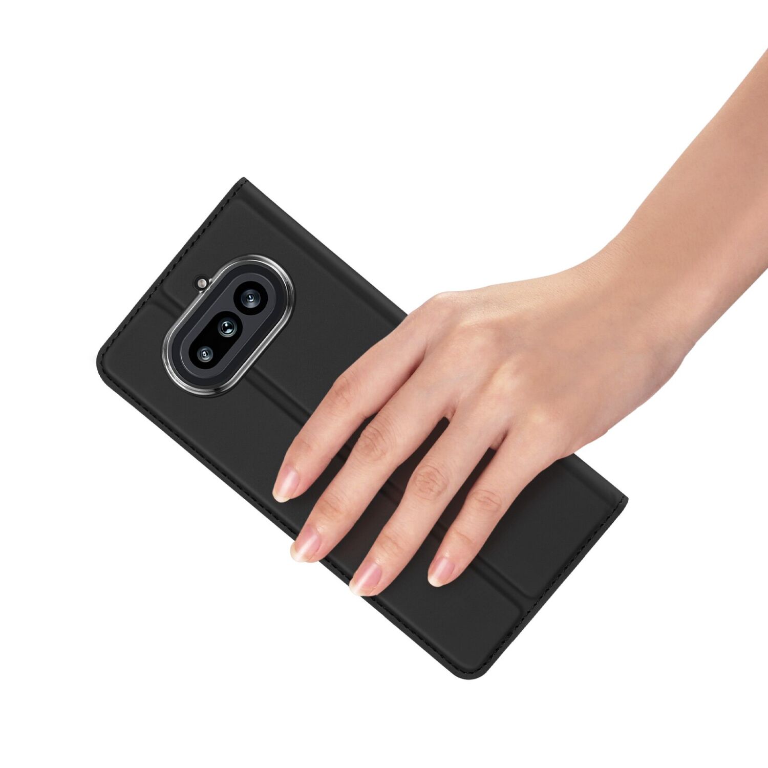 Чохол-книжка DUX DUCIS Skin Pro для Nothing Phone (4a) - Black. Фото 7 Чохол-книжка DUX DUCIS Skin Pro для Nothing Phone (4a) - Black (411318B). Фото 7 з 10