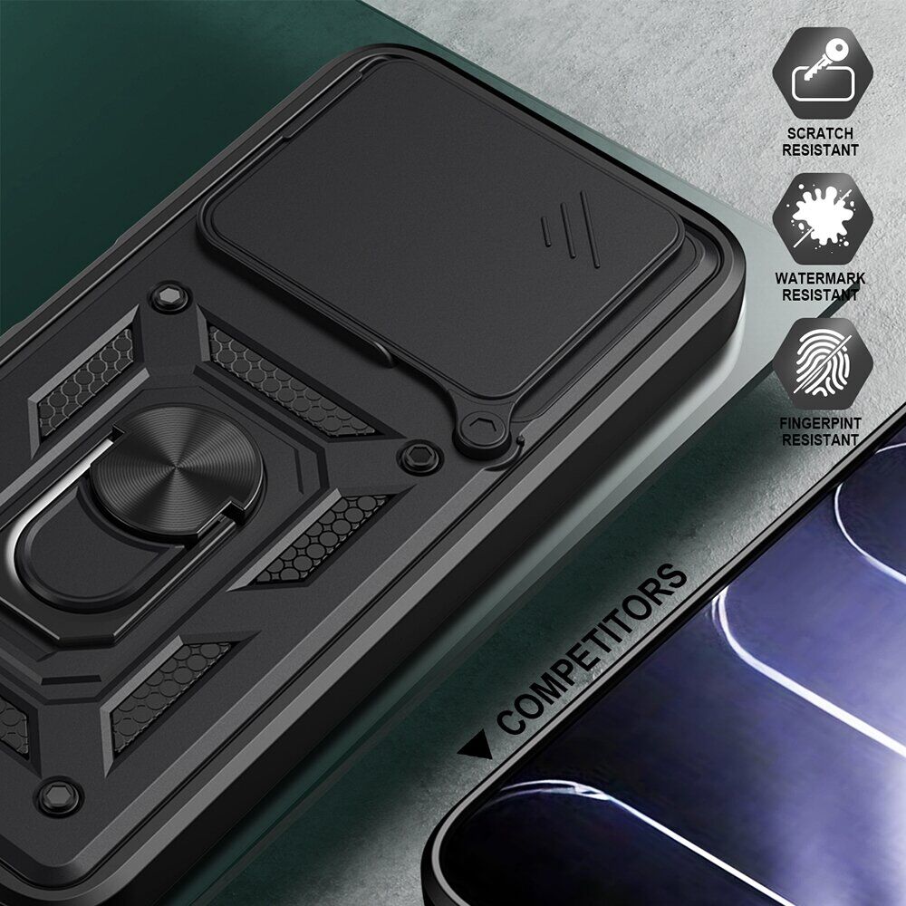 Чехол с защитой камеры Deexe Armor Shield для TECNO Spark 50 - Black. Фото 6 Чехол с защитой камеры Deexe Armor Shield для TECNO Spark 50 - Black (432402B). Фото 6 из 9