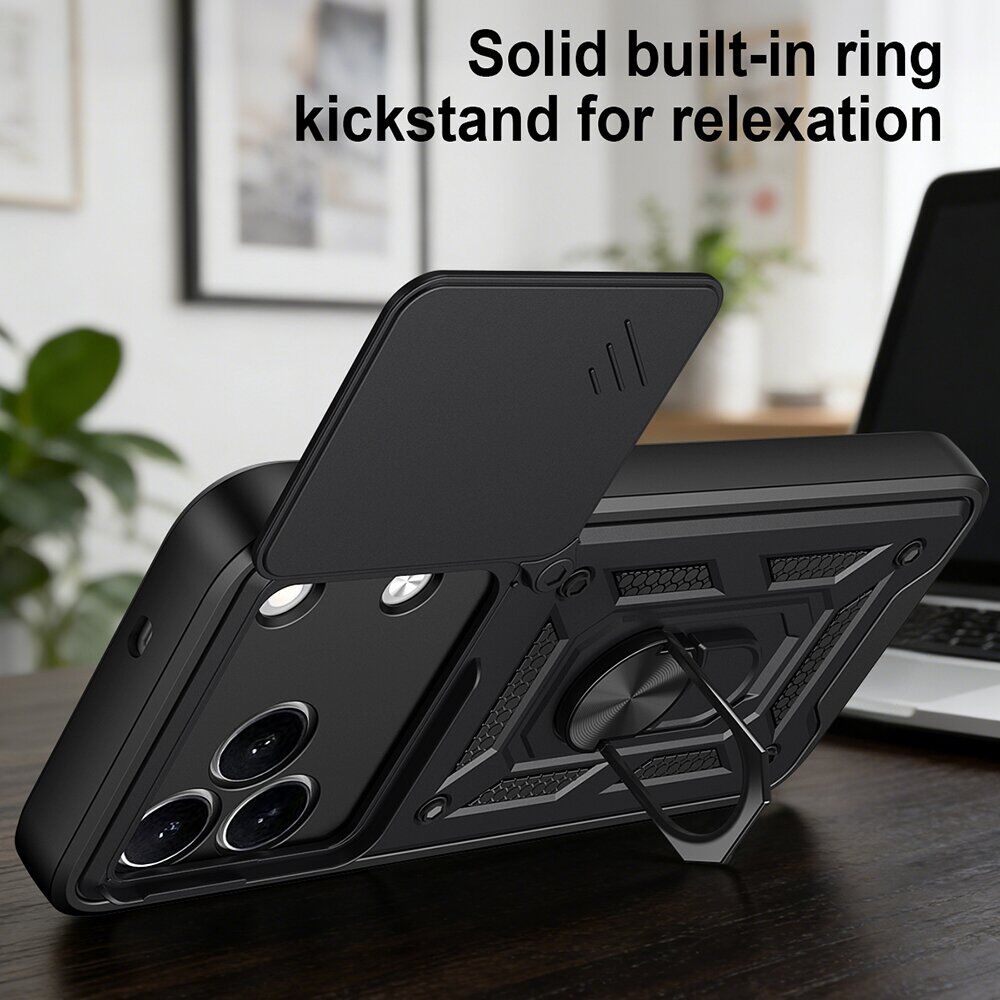 Чехол с защитой камеры Deexe Armor Shield для TECNO Spark 50 - Black. Фото 5 Чехол с защитой камеры Deexe Armor Shield для TECNO Spark 50 - Black (432402B). Фото 5 из 9