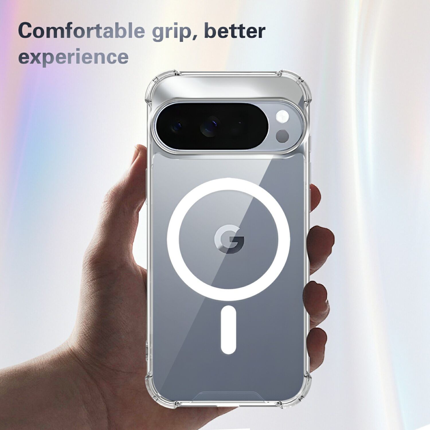 Защитный чехол UniCase AirBag Flow MagSafe для Google Pixel 11 Pro XL - Transparent. Фото 5 Защитный чехол UniCase AirBag Flow MagSafe для Google Pixel 11 Pro XL - Transparent (426047T). Фото 5 из 14
