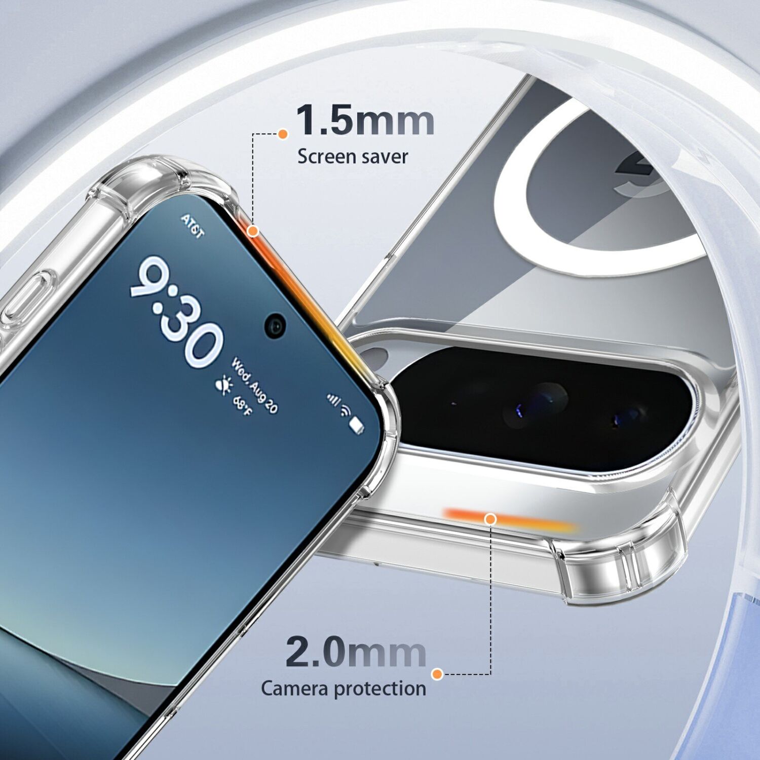 Защитный чехол UniCase AirBag Flow MagSafe для Google Pixel 11 Pro XL - Transparent. Фото 11 Защитный чехол UniCase AirBag Flow MagSafe для Google Pixel 11 Pro XL - Transparent (426047T). Фото 11 из 14
