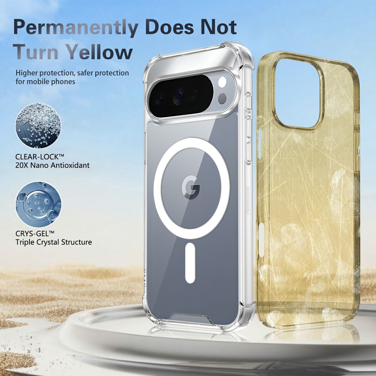 Защитный чехол UniCase AirBag Flow MagSafe для Google Pixel 11 Pro XL - Transparent. Фото 10 Защитный чехол UniCase AirBag Flow MagSafe для Google Pixel 11 Pro XL - Transparent (426047T). Фото 10 из 14