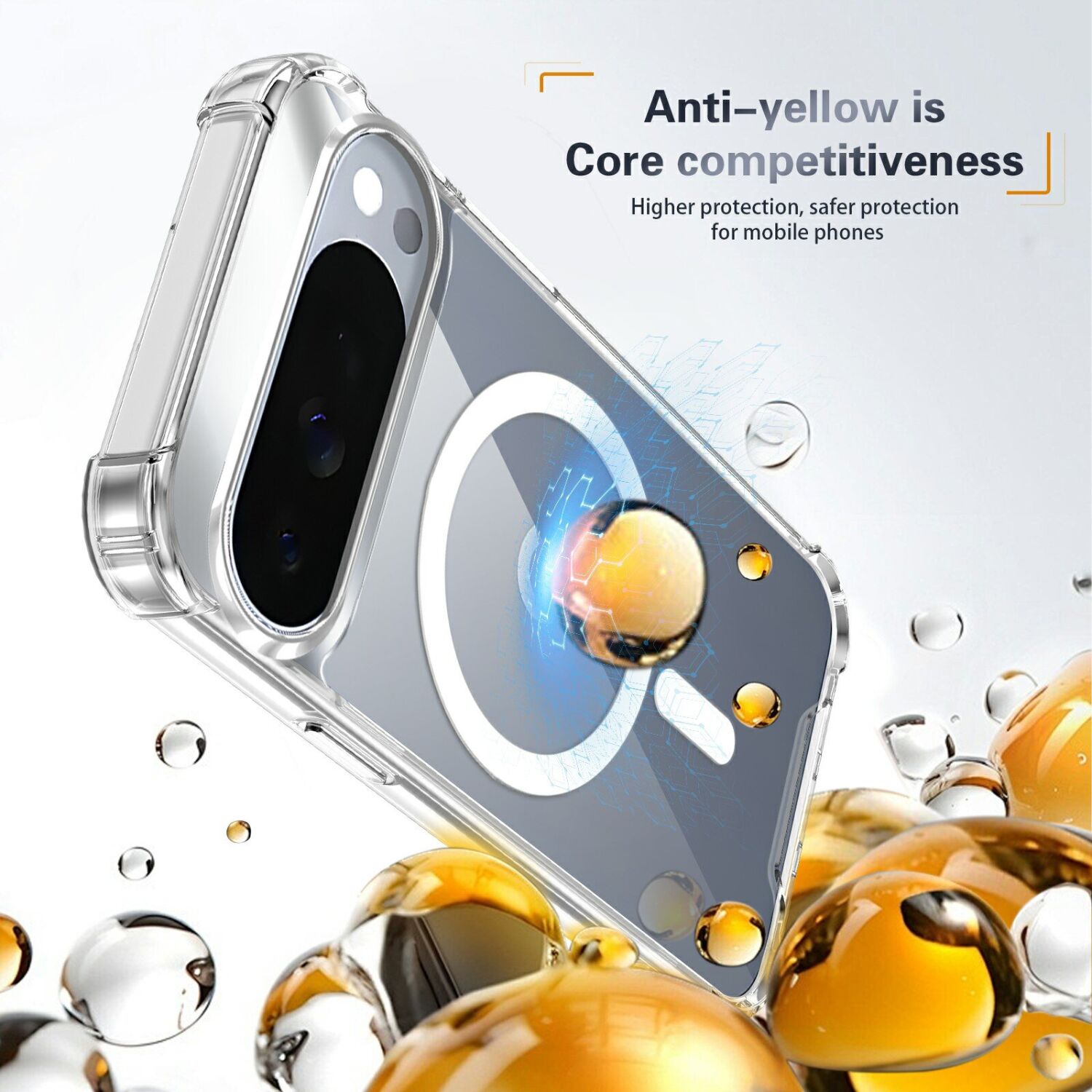 Защитный чехол UniCase AirBag Flow MagSafe для Google Pixel 11 Pro XL - Transparent. Фото 12 Защитный чехол UniCase AirBag Flow MagSafe для Google Pixel 11 Pro XL - Transparent (426047T). Фото 12 из 14