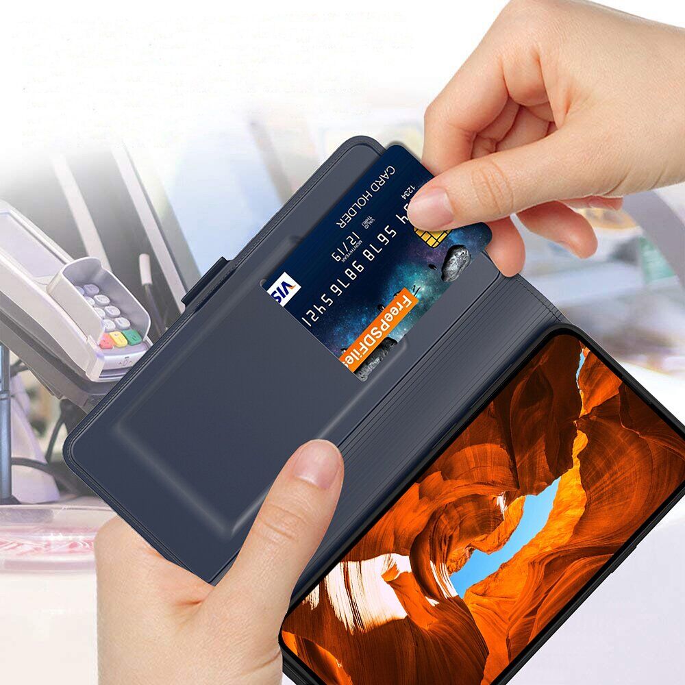 Чехол-книжка Deexe Faro Wallet для Samsung Galaxy A37 (A376) - Blue. Фото 4 Чехол-книжка Deexe Faro Wallet для Samsung Galaxy A37 (A376) - Blue (406008L). Фото 4 из 7