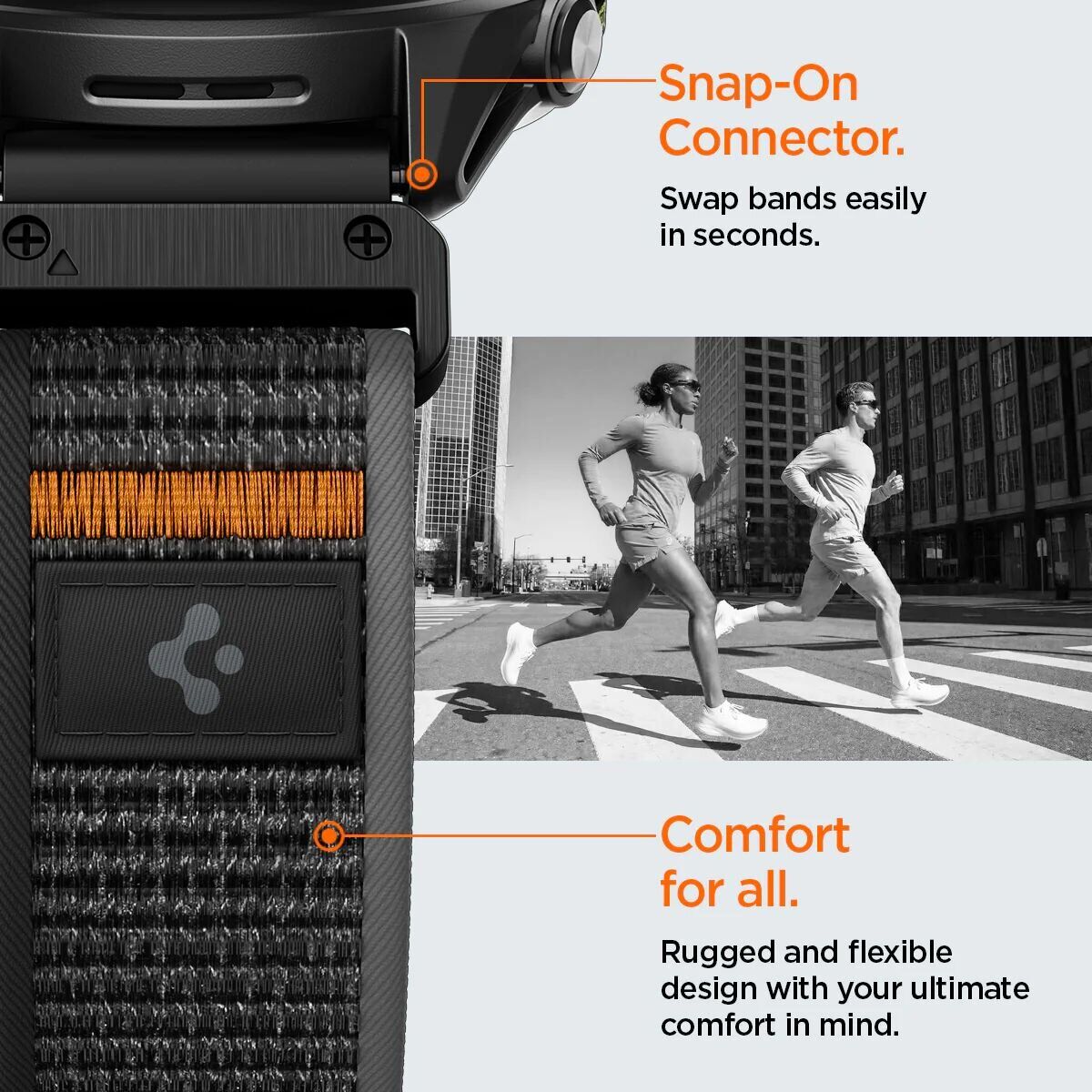 Ремешок Spigen Athlex Air для часов Garmin с креплением Quick Fit 22mm (AMP11426) - Active Black/Orange. Фото 14 Ремешок Spigen Athlex Air для часов Garmin с креплением Quick Fit 22mm (AMP11426) - Active Black/Orange (271434ABO). Фото 14 из 15