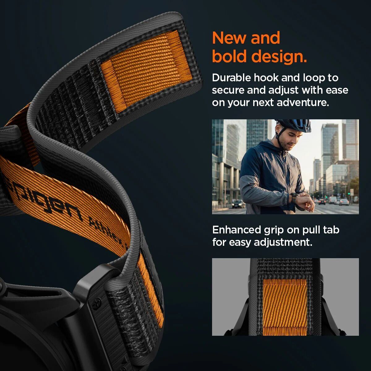 Ремешок Spigen Athlex Air для часов Garmin с креплением Quick Fit 22mm (AMP11426) - Active Black/Orange. Фото 13 Ремешок Spigen Athlex Air для часов Garmin с креплением Quick Fit 22mm (AMP11426) - Active Black/Orange (271434ABO). Фото 13 из 15