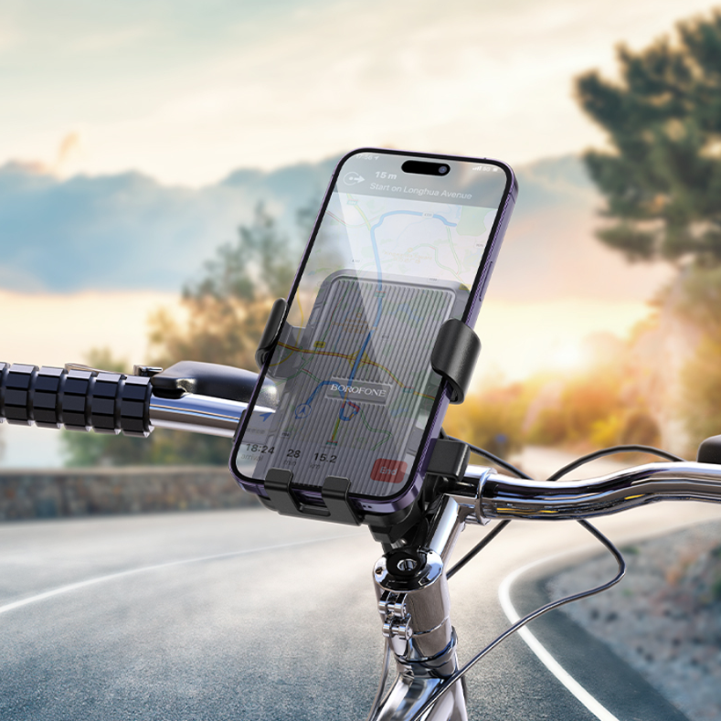 Велосипедный держатель BOROFONE BH137 - Black. Фото 7 Велосипедный держатель BOROFONE BH137 - Black (981561B). Фото 7 из 8