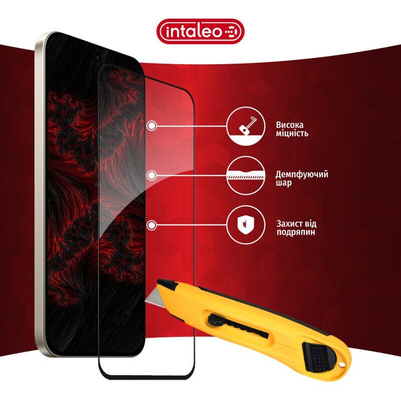 Захисне скло Intaleo Full Glue для Xiaomi Poco C95 Pro - Black. Фото 6 Захисне скло Intaleo Full Glue для Xiaomi Poco C95 Pro - Black (429215B). Фото 6 з 9