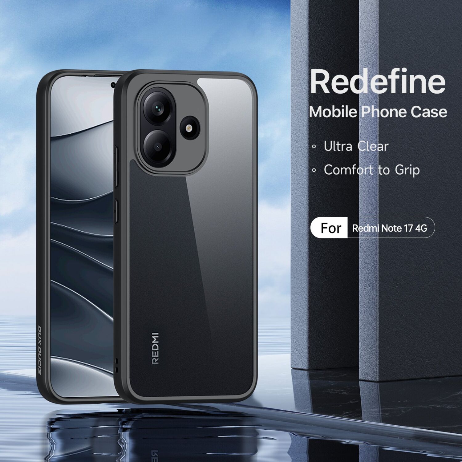 Защитный чехол DUX DUCIS Aimo Series для Xiaomi Redmi Note 17 - Black. Фото 3 Защитный чехол DUX DUCIS Aimo Series для Xiaomi Redmi Note 17 - Black (430001B). Фото 3 из 9