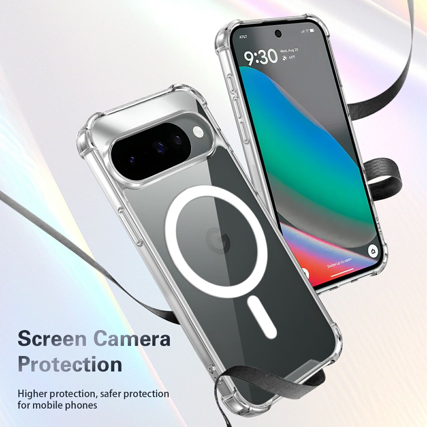 Защитный чехол UniCase AirBag Flow MagSafe для Google Pixel 11 / 11 Pro - Transparent. Фото 6 Защитный чехол UniCase AirBag Flow MagSafe для Google Pixel 11 / 11 Pro - Transparent (425530T). Фото 6 из 14