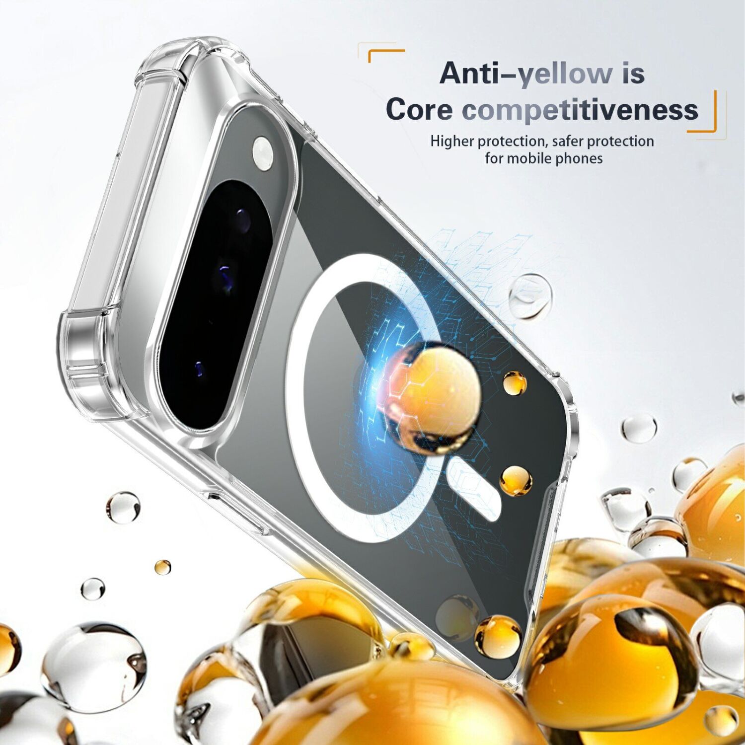 Защитный чехол UniCase AirBag Flow MagSafe для Google Pixel 11 / 11 Pro - Transparent. Фото 12 Защитный чехол UniCase AirBag Flow MagSafe для Google Pixel 11 / 11 Pro - Transparent (425530T). Фото 12 из 14