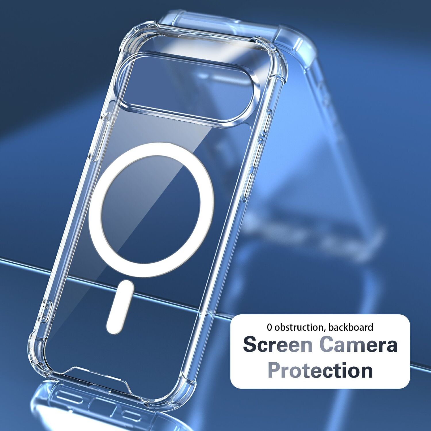 Защитный чехол UniCase AirBag Flow MagSafe для Google Pixel 11 / 11 Pro - Transparent. Фото 7 Защитный чехол UniCase AirBag Flow MagSafe для Google Pixel 11 / 11 Pro - Transparent (425530T). Фото 7 из 14