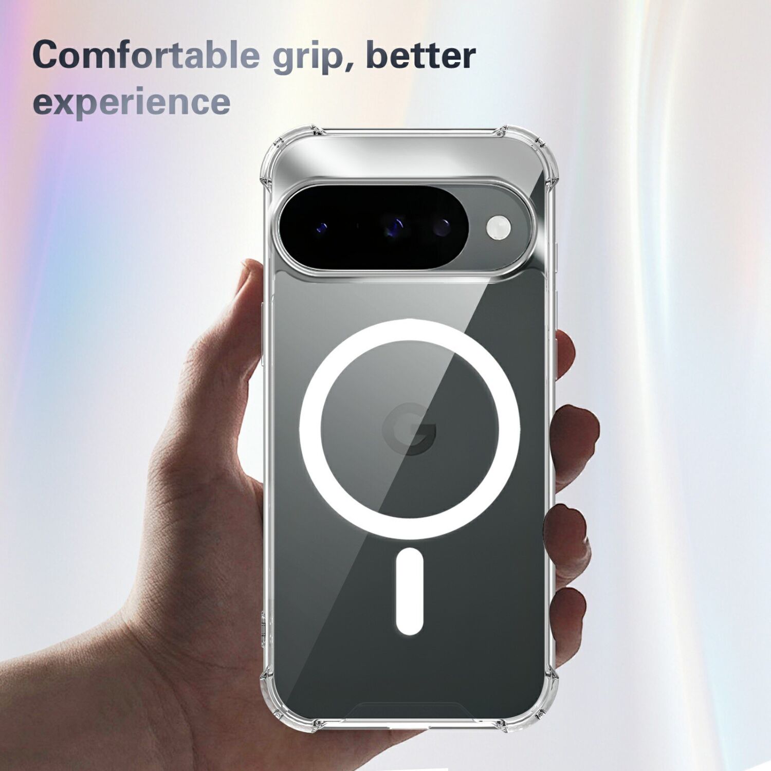 Защитный чехол UniCase AirBag Flow MagSafe для Google Pixel 11 / 11 Pro - Transparent. Фото 5 Защитный чехол UniCase AirBag Flow MagSafe для Google Pixel 11 / 11 Pro - Transparent (425530T). Фото 5 из 14