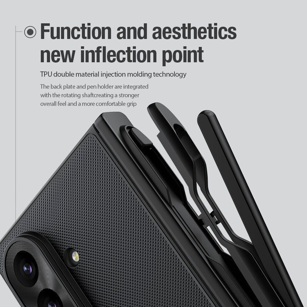 Пластиковий чохол NILLKIN Frosted Shield Magnetic (S Pen) для Samsung Galaxy Fold 8 Ultra - Black. Фото 11 Пластиковий чохол NILLKIN Frosted Shield Magnetic (S Pen) для Samsung Galaxy Fold 8 Ultra - Black (424011B). Фото 11 з 21