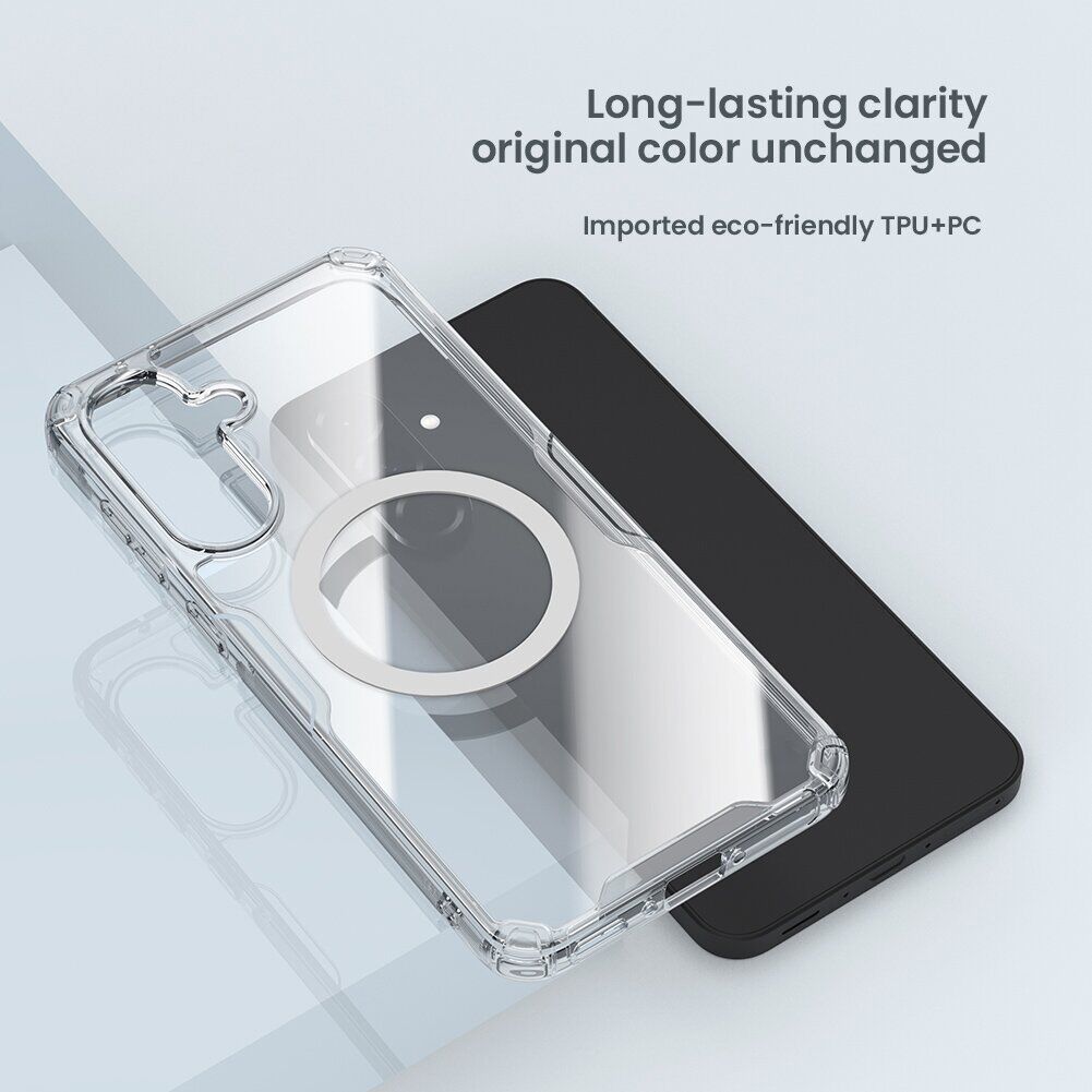 Силиконовый чехол NILLKIN Nature TPU Pro Magnetic для Samsung Galaxy A57 (A576) - Transparent. Фото 7 Силиконовый чехол NILLKIN Nature TPU Pro Magnetic для Samsung Galaxy A57 (A576) - Transparent (409915T). Фото 7 из 14