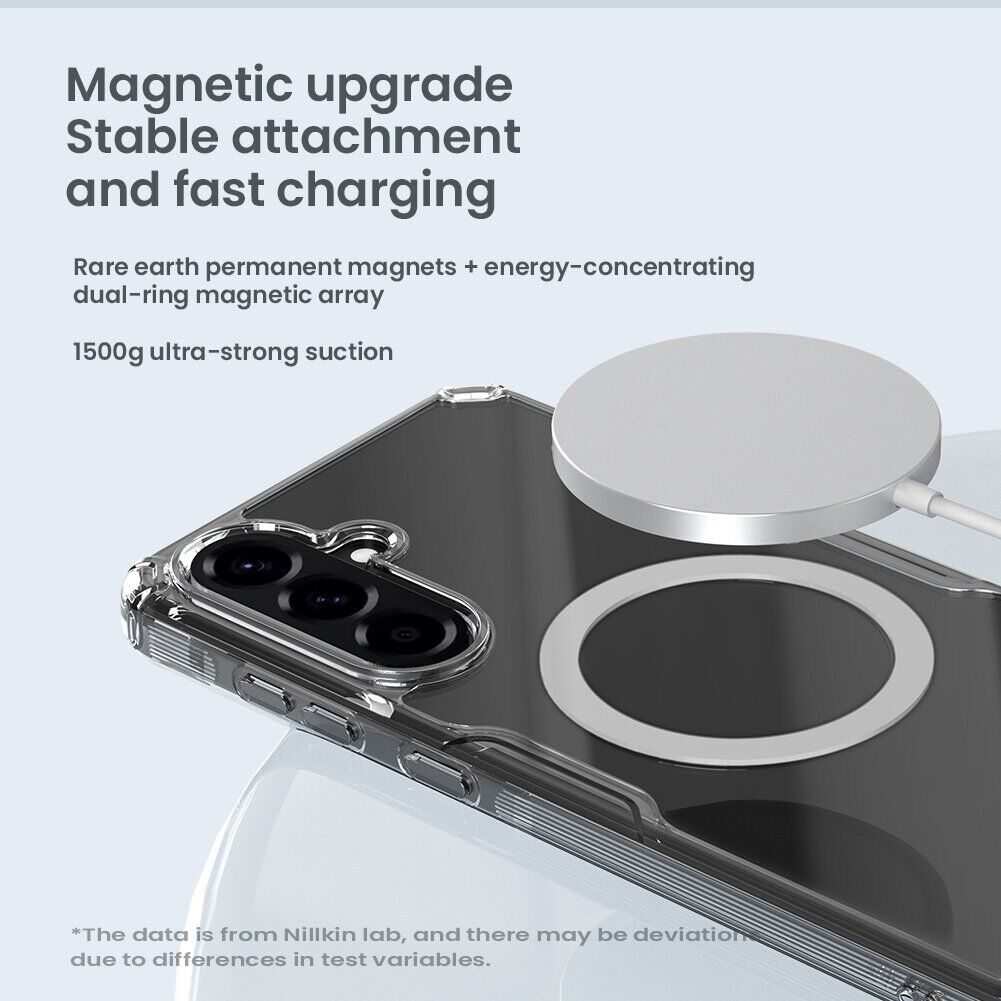 Силиконовый чехол NILLKIN Nature TPU Pro Magnetic для Samsung Galaxy A57 (A576) - Transparent. Фото 9 Силиконовый чехол NILLKIN Nature TPU Pro Magnetic для Samsung Galaxy A57 (A576) - Transparent (409915T). Фото 9 из 14