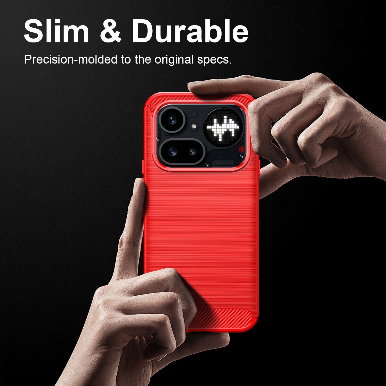 Силиконовый (TPU) чехол UniCase Carbon для Nothing Phone (4a) Pro - Black. Фото 7 Силиконовый (TPU) чехол UniCase Carbon для Nothing Phone (4a) Pro - Black (411407B). Фото 7 из 9