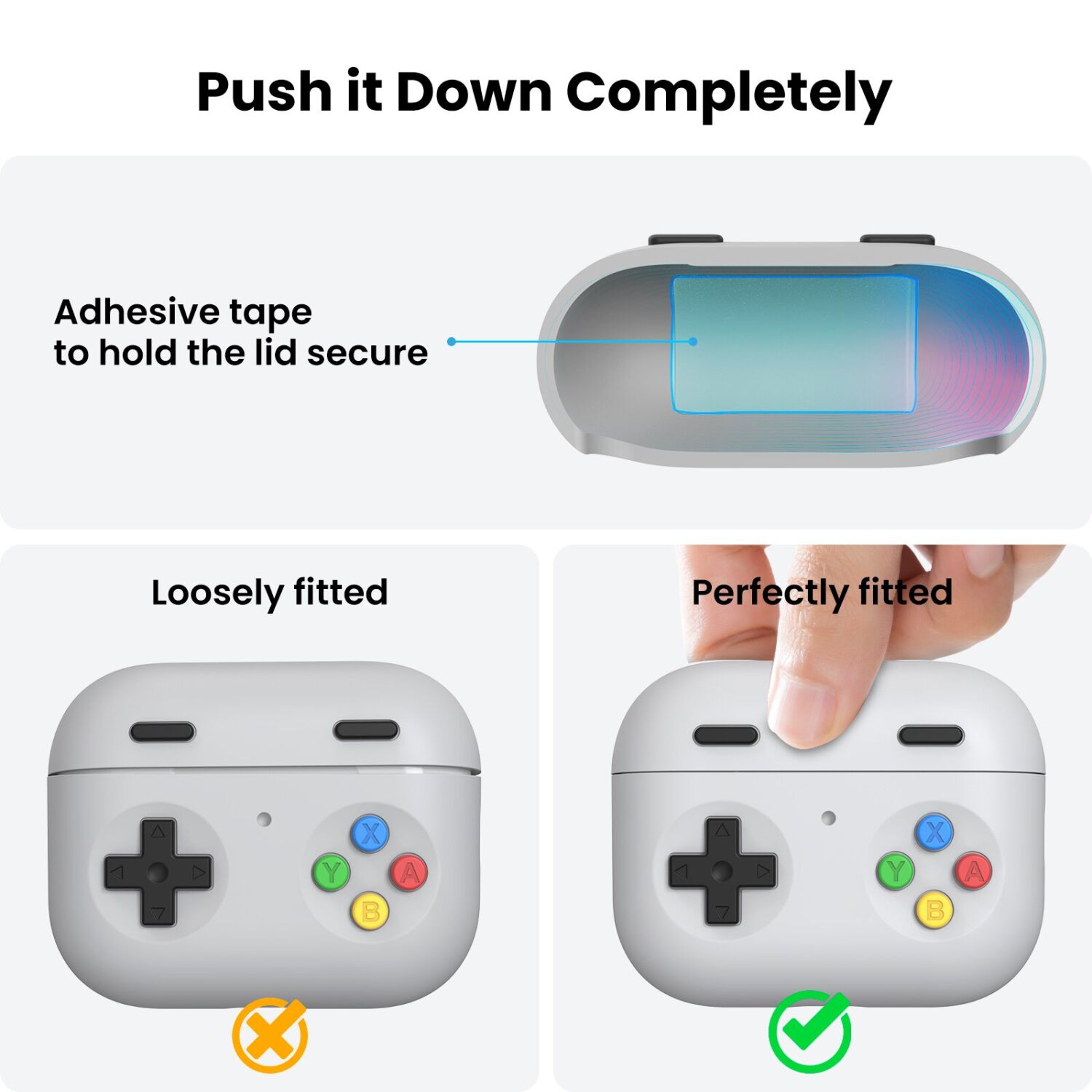 Защитный чехол AHASTYLE Game Style для AirPods Pro 3 - Dark Grey. Фото 3 Защитный чехол AHASTYLE Game Style для AirPods Pro 3 - Dark Grey (390160DH). Фото 3 из 6