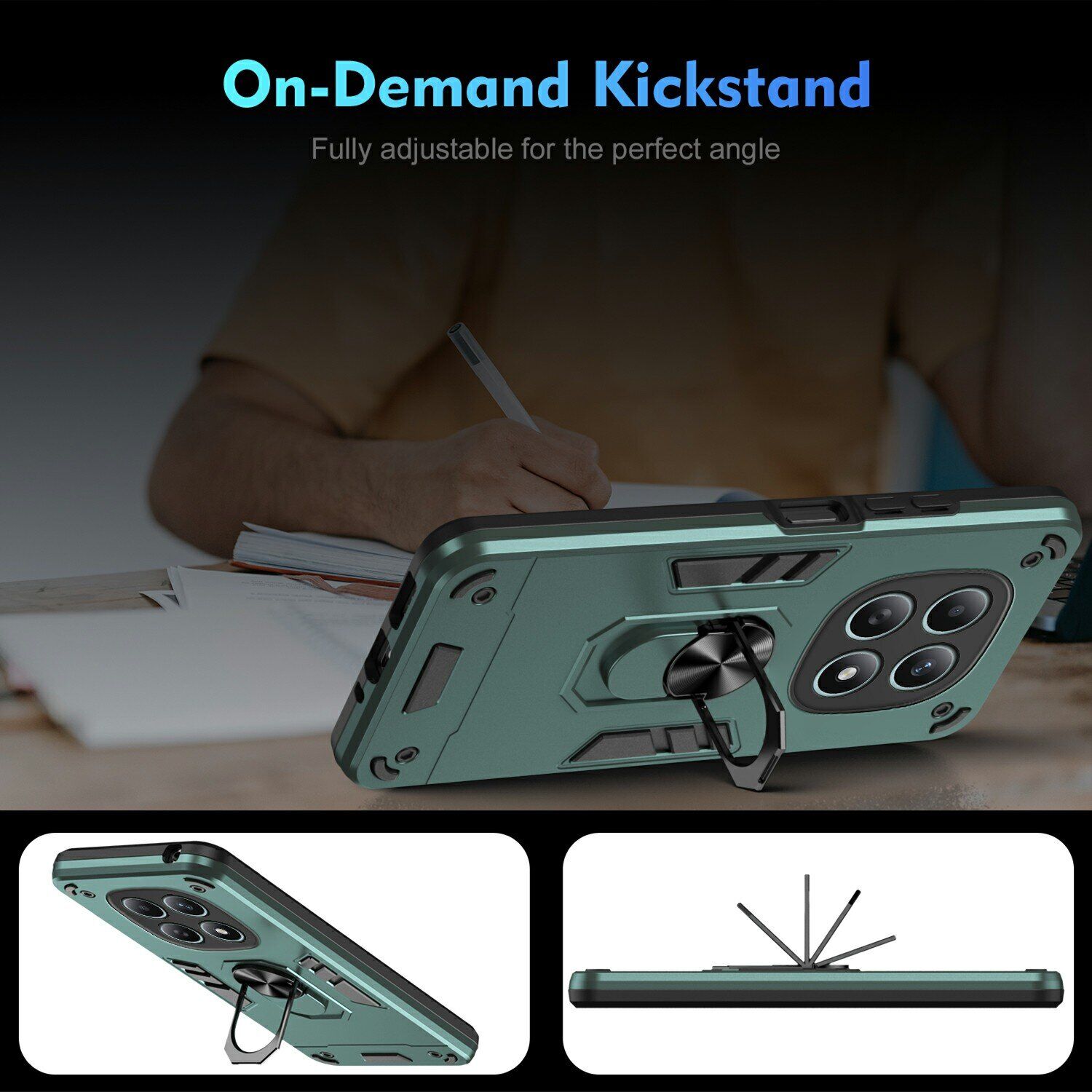 Захисний чохол Deexe Hybrid Shell для Xiaomi Redmi Note 15 5G / Poco M8 5G - Blue. Фото 6 Захисний чохол Deexe Hybrid Shell для Xiaomi Redmi Note 15 5G / Poco M8 5G - Blue (404617L). Фото 6 з 7