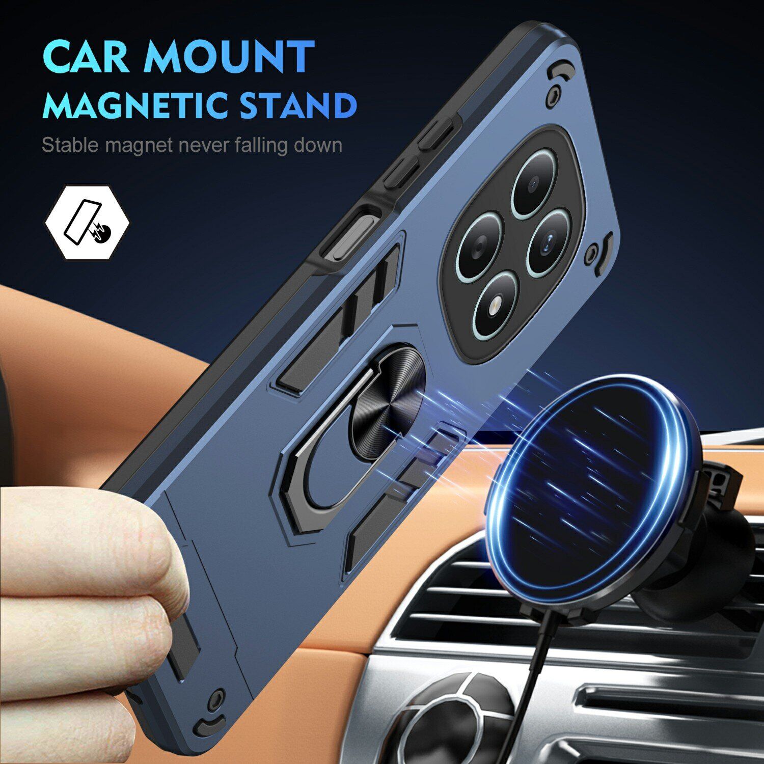 Захисний чохол Deexe Hybrid Shell для Xiaomi Redmi Note 15 5G / Poco M8 5G - Blue. Фото 2 Захисний чохол Deexe Hybrid Shell для Xiaomi Redmi Note 15 5G / Poco M8 5G - Blue (404617L). Фото 2 з 7