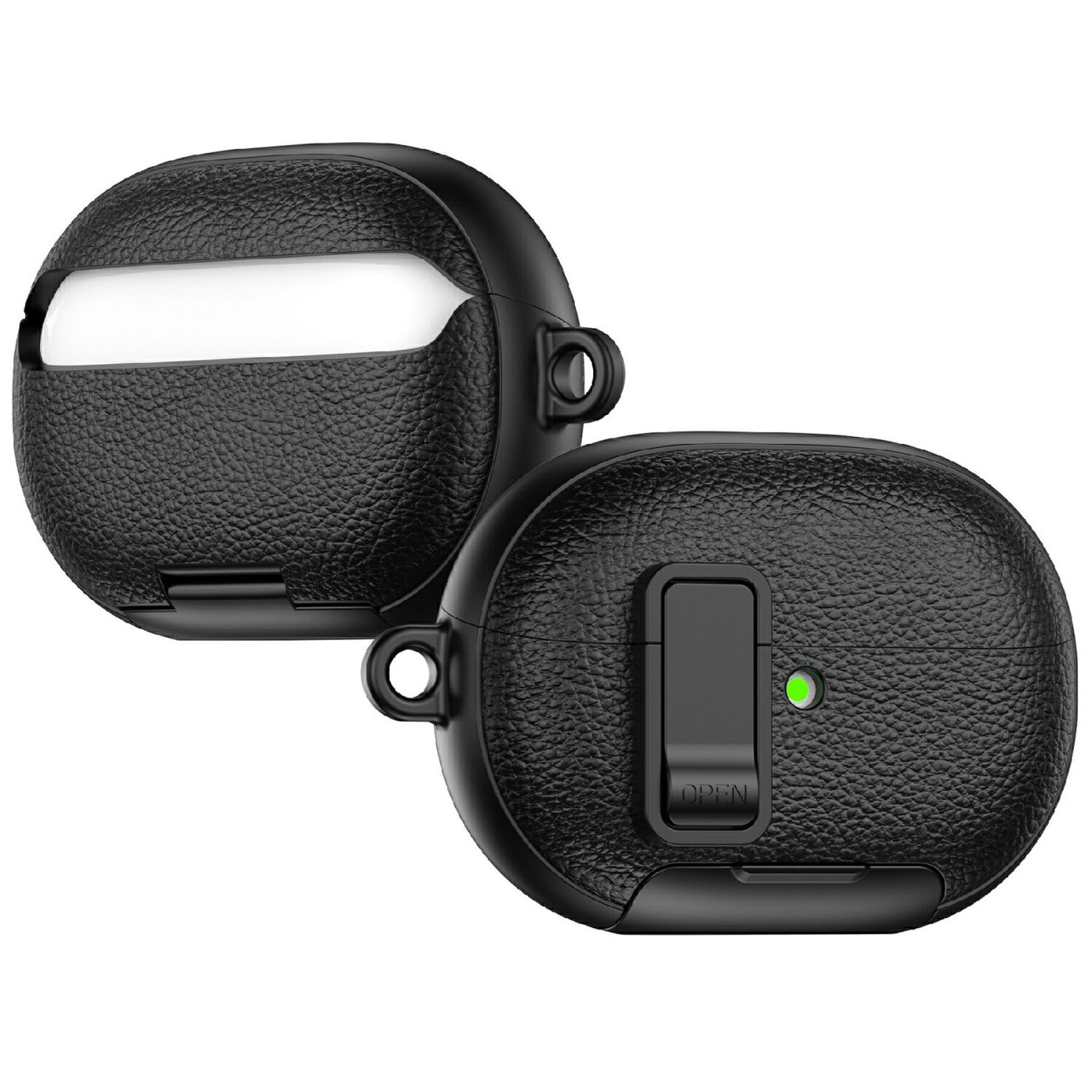 Защитный чехол Reframe Leather Texture для Huawei FreeBuds Pro 5 - Black. Фото 2 Защитный чехол Reframe Leather Texture для Huawei FreeBuds Pro 5 - Black (410702B). Фото 2 из 8