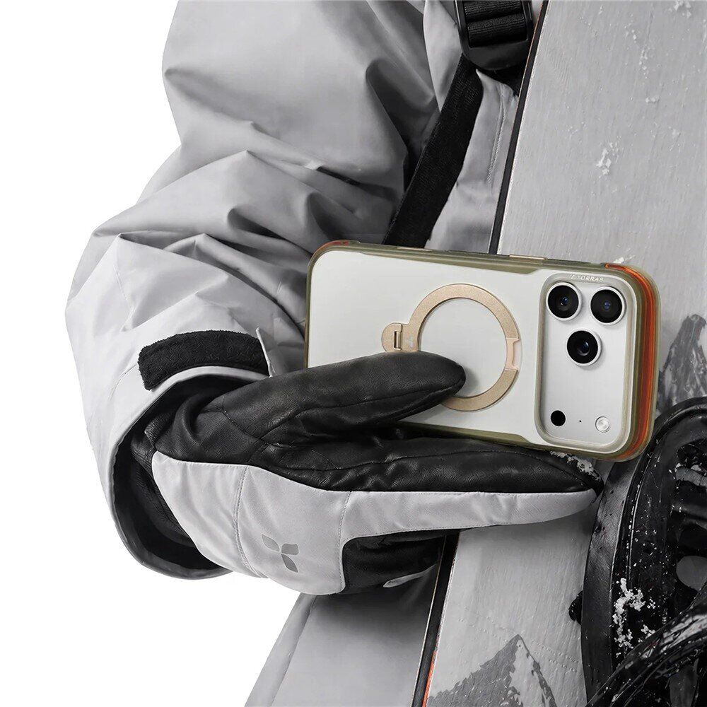 Захисний чохол TORRAS Ostand Q3 Air Pro with MagSafe для Apple iPhone 17 Pro - Gravel Dust. Фото 4 Захисний чохол TORRAS Ostand Q3 Air Pro with MagSafe для Apple iPhone 17 Pro - Gravel Dust (403300H). Фото 4 з 11
