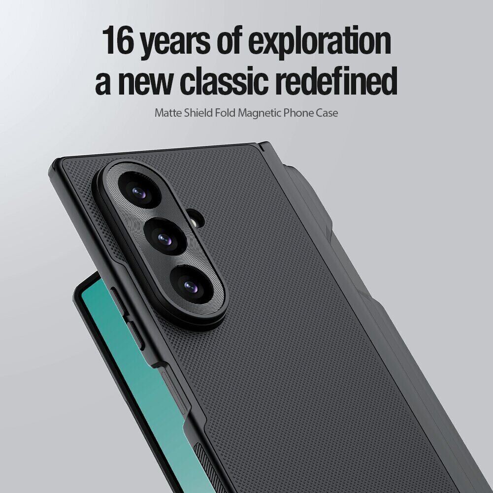 Пластиковий чохол NILLKIN Super Frosted Shield Magnetic (S Pen) для Samsung Galaxy Fold 8 Ultra - Transparent Black. Фото 5 Пластиковий чохол NILLKIN Super Frosted Shield Magnetic (S Pen) для Samsung Galaxy Fold 8 Ultra - Transparent Black (424070B). Фото 5 з 20