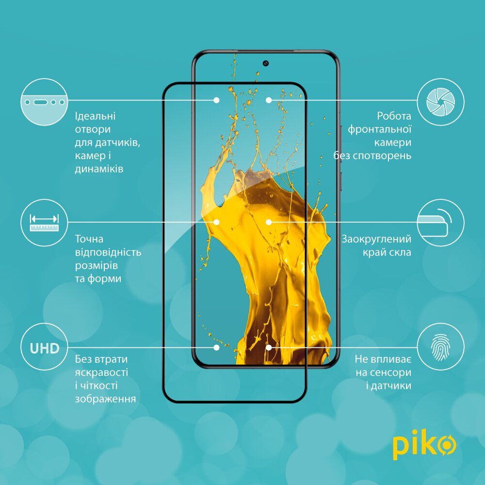 Захисне скло Piko Full Glue для Xiaomi 15 Ultra - Black. Фото 3 Захисне скло Piko Full Glue для Xiaomi 15 Ultra - Black (377362B). Фото 3 из 5