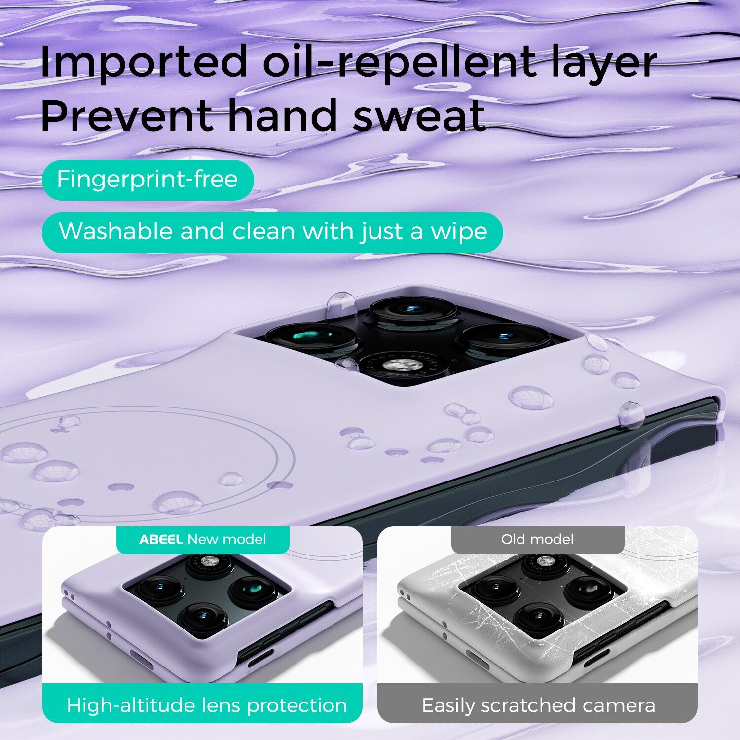 Защитный чехол ABEEL Lyra Skin with MagSafe (FF) для Motorola Razr Fold - Purple. Фото 9 Защитный чехол ABEEL Lyra Skin with MagSafe (FF) для Motorola Razr Fold - Purple (423003V). Фото 9 из 10