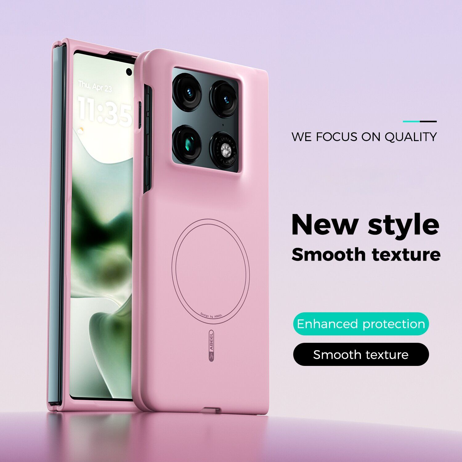 Защитный чехол ABEEL Lyra Skin with MagSafe (FF) для Motorola Razr Fold - Purple. Фото 6 Защитный чехол ABEEL Lyra Skin with MagSafe (FF) для Motorola Razr Fold - Purple (423003V). Фото 6 из 10
