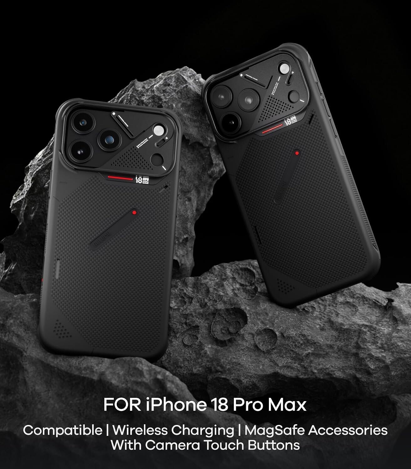 Защитный чехол AULUMU Armor Shockproof Aramid Fiber Case для iPhone 18 Pro Max / 17 Pro Max - Black. Фото 8 Защитный чехол AULUMU Armor Shockproof Aramid Fiber Case для iPhone 18 Pro Max / 17 Pro Max - Black (423926B). Фото 8 из 13