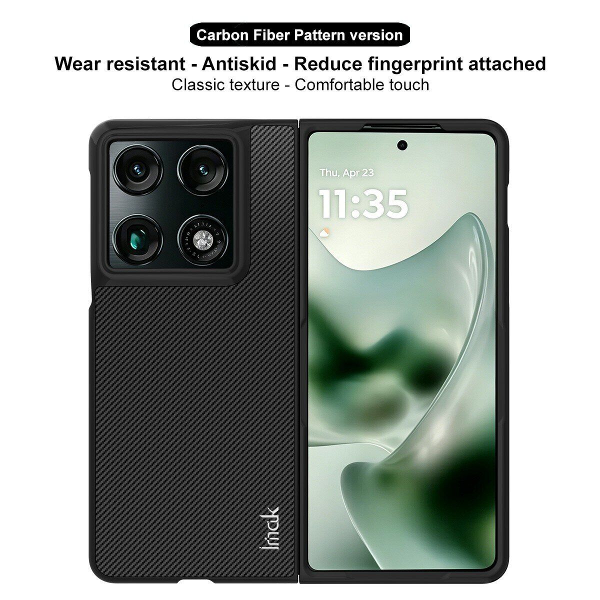 Защитный чехол IMAK Ruiyi Series для Motorola Razr Fold - Black. Фото 5 Защитный чехол IMAK Ruiyi Series для Motorola Razr Fold - Black (423008B). Фото 5 из 8