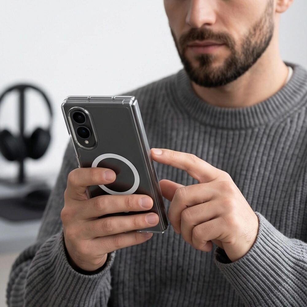 Защитный чехол Tech-Protect FlexAir Hybrid MagSafe (FF) для Samsung Galaxy Fold 8 - Clear. Фото 4 Защитный чехол Tech-Protect FlexAir Hybrid MagSafe (FF) для Samsung Galaxy Fold 8 - Clear (424544C). Фото 4 из 7