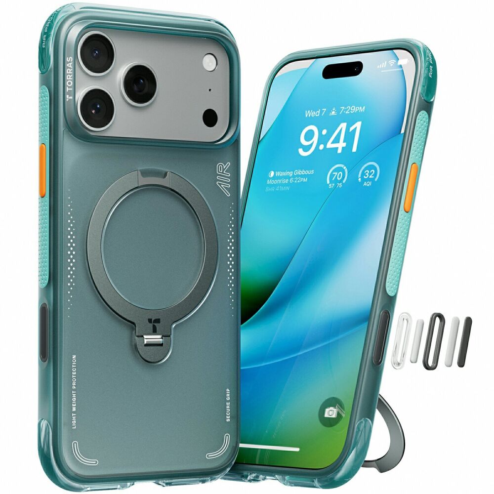 Захисний чохол TORRAS Ostand Q3 Air для iPhone 17 Pro Max - Green