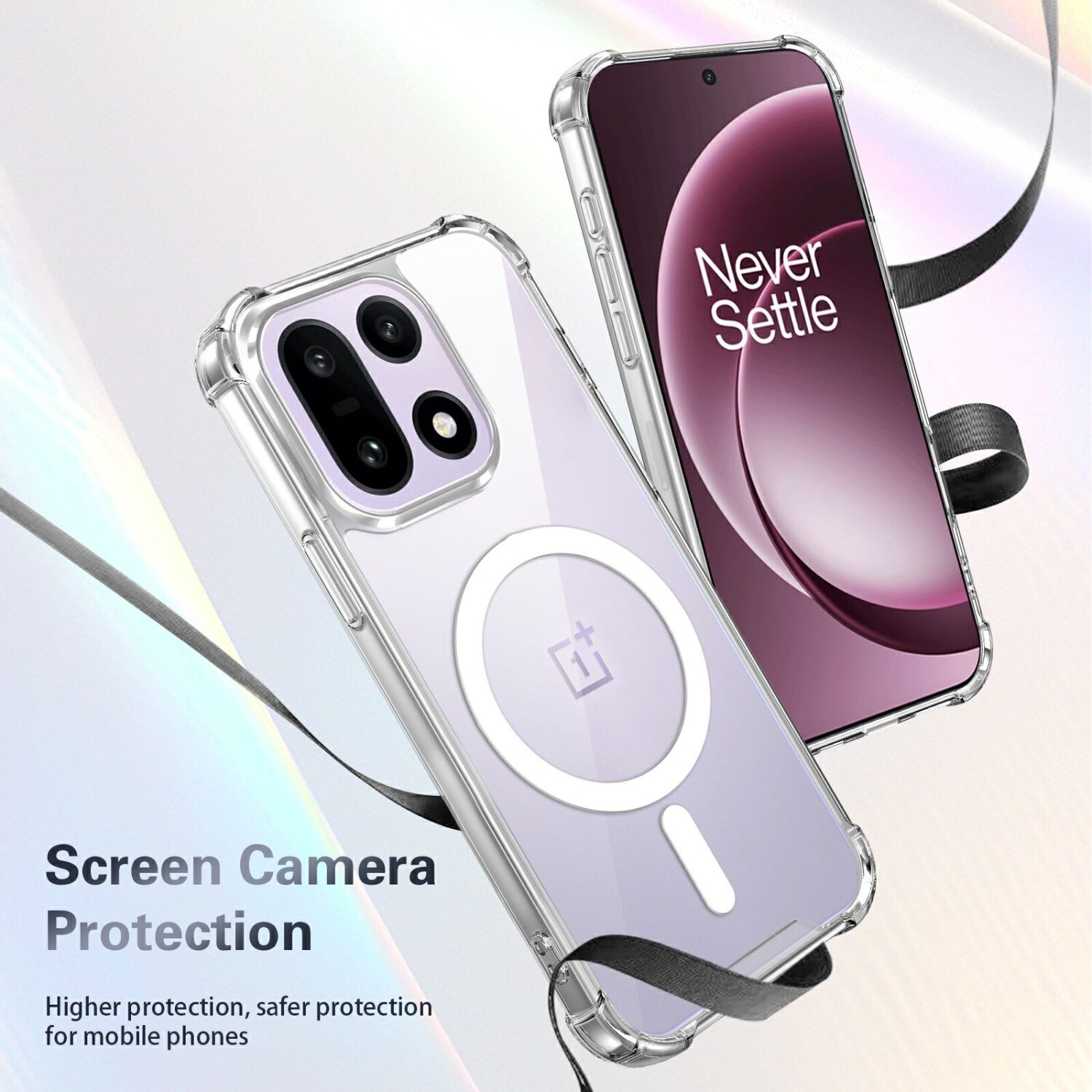 Захисний чохол UniCase AirBag Flow MagSafe для OnePlus 15 - Transparent. Фото 6 Захисний чохол UniCase AirBag Flow MagSafe для OnePlus 15 - Transparent (391378T). Фото 6 з 14