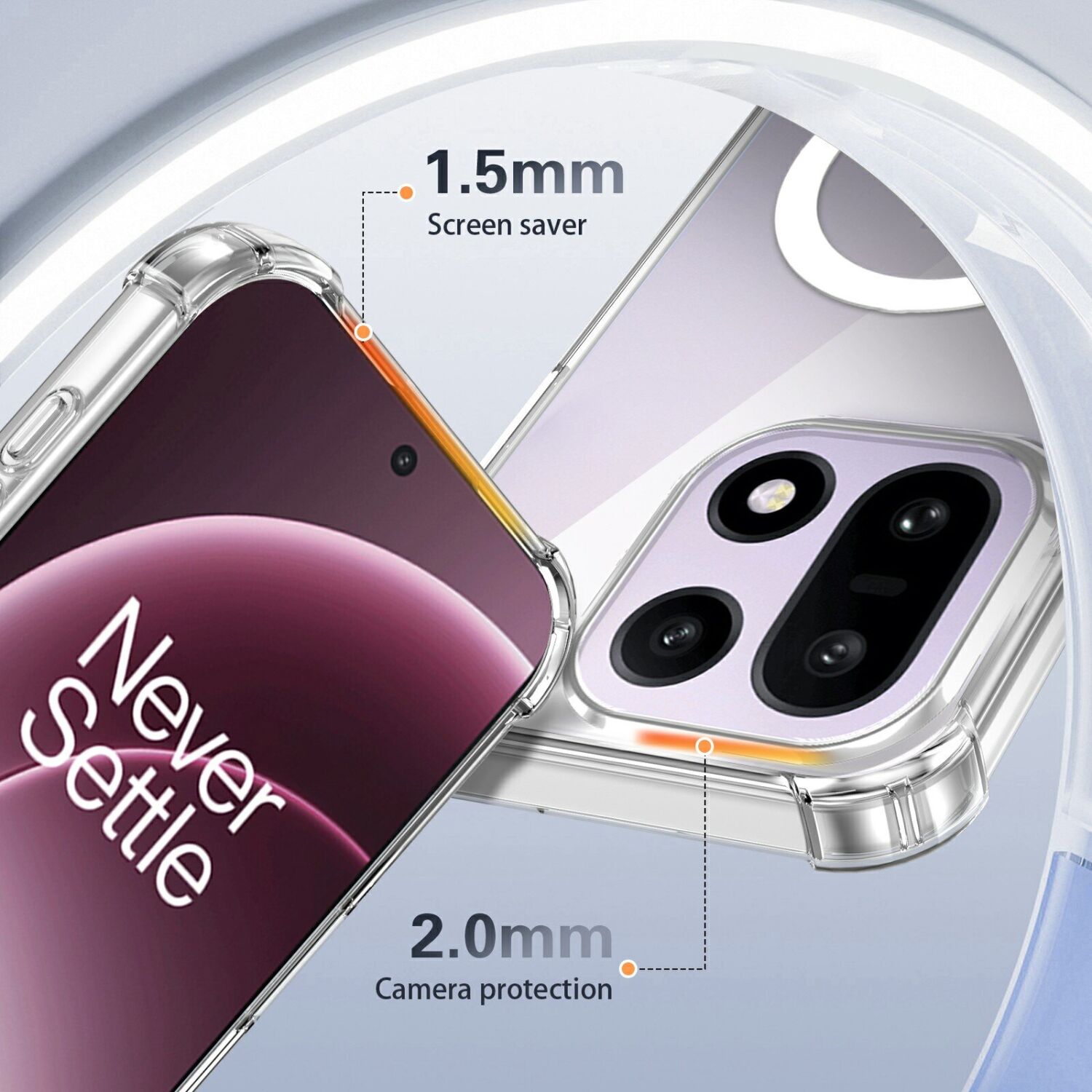 Захисний чохол UniCase AirBag Flow MagSafe для OnePlus 15 - Transparent. Фото 11 Захисний чохол UniCase AirBag Flow MagSafe для OnePlus 15 - Transparent (391378T). Фото 11 з 14