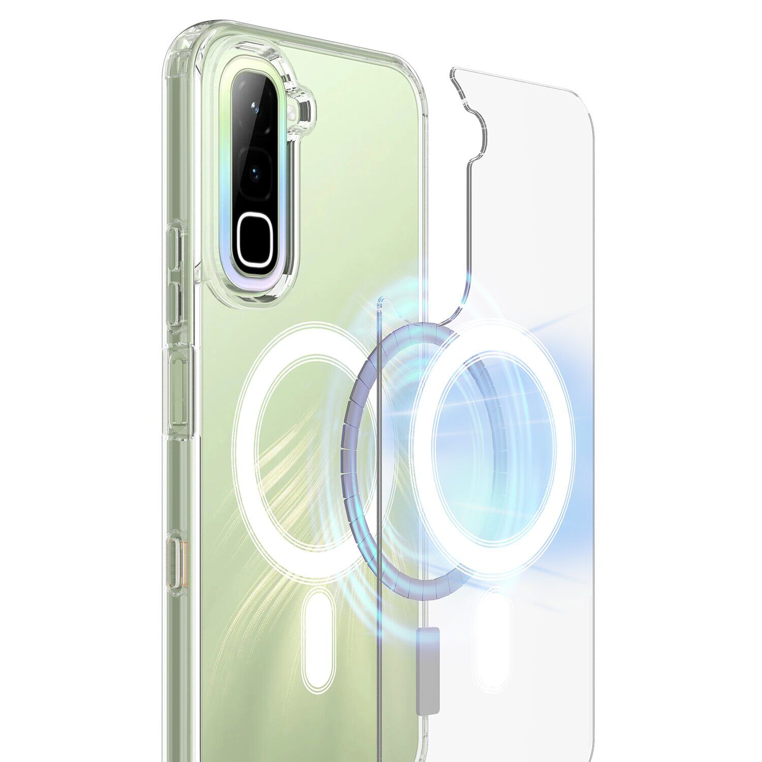 Защитный чехол UniCase AirBag MagSafe для Infinix Hot 70 - Clear. Фото 2 Защитный чехол UniCase AirBag MagSafe для Infinix Hot 70 - Clear (422016C). Фото 2 из 7
