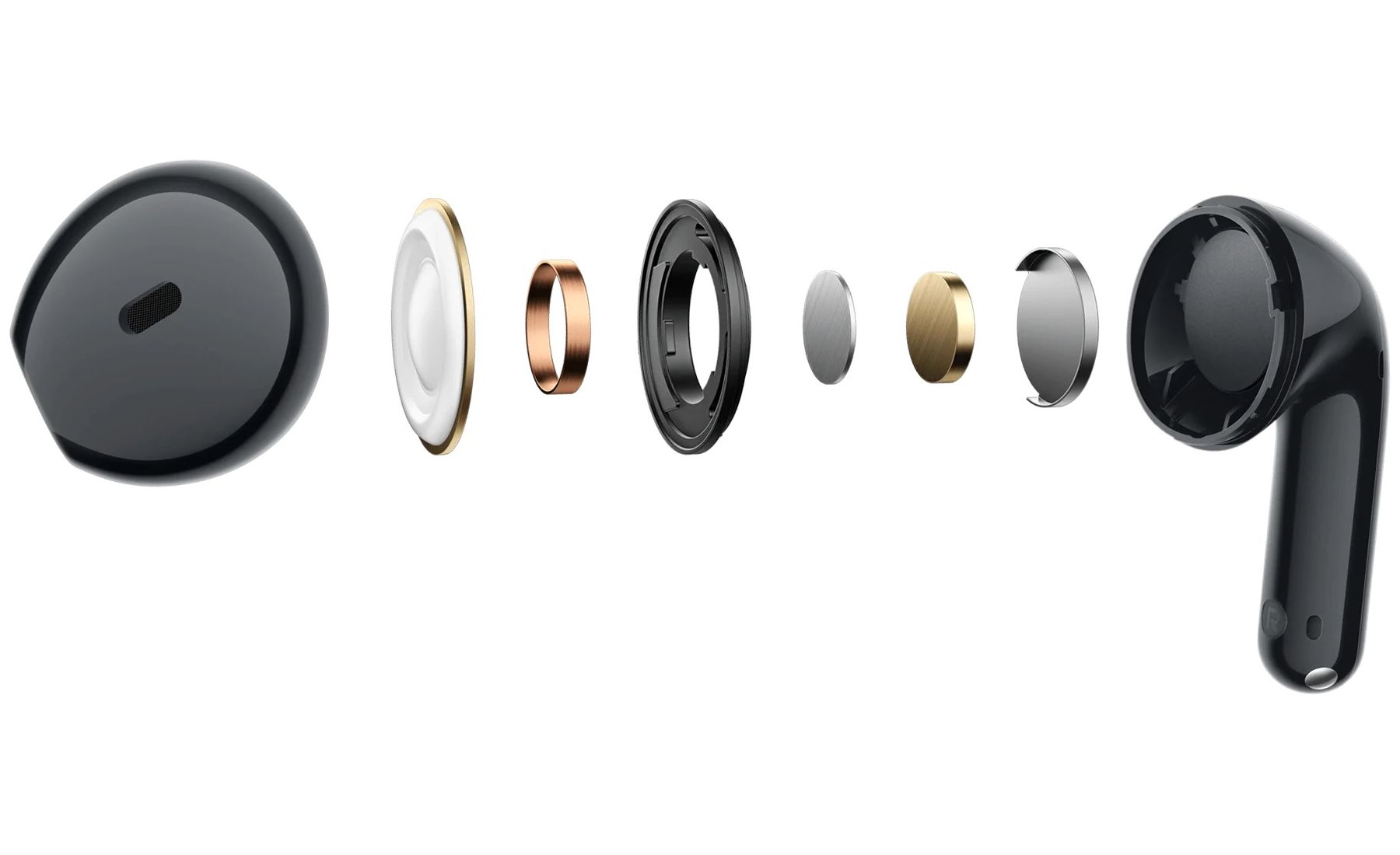 Мощный звук с большомим динамиком диаметром 14.2 мм