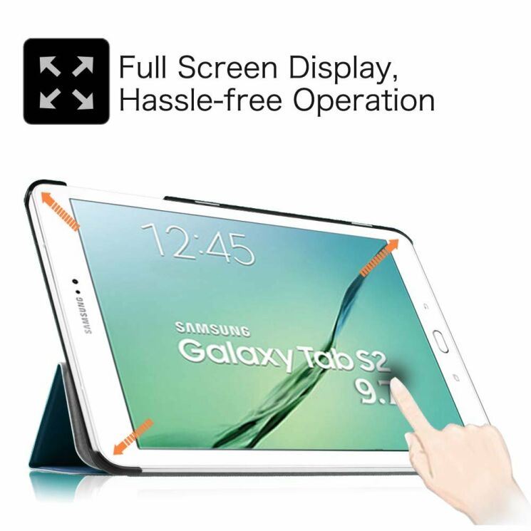 Чехол UniCase Slim для Samsung Galaxy Tab S2 9.7 (T810/815) - Orange: фото 13 из 15