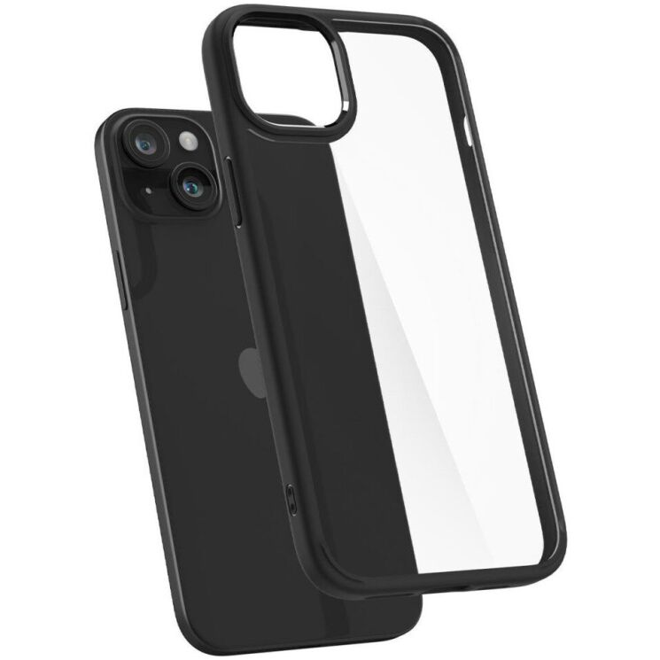 Защитный чехол Spigen (SGP) Crystal Hybrid для Apple iPhone 15 Plus - Matte Black: фото 2 из 15