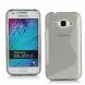 Силиконовая накладка Deexe S Line для Samsung Galaxy J1 Ace (J110) - Grey (112420H). Фото 1 из 4