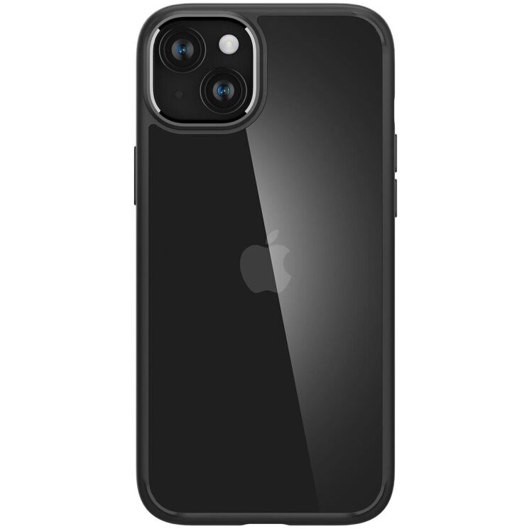 Защитный чехол Spigen (SGP) Crystal Hybrid для Apple iPhone 15 Plus - Matte Black: фото 5 из 15
