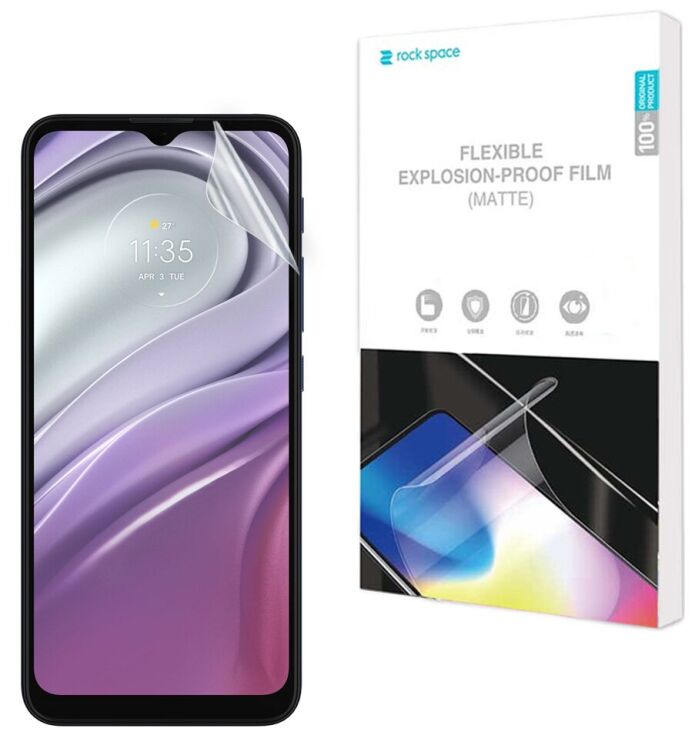 Антиблікова плівка на екран RockSpace Explosion-Proof Matte для Motorola Moto G20: фото 1 з 8