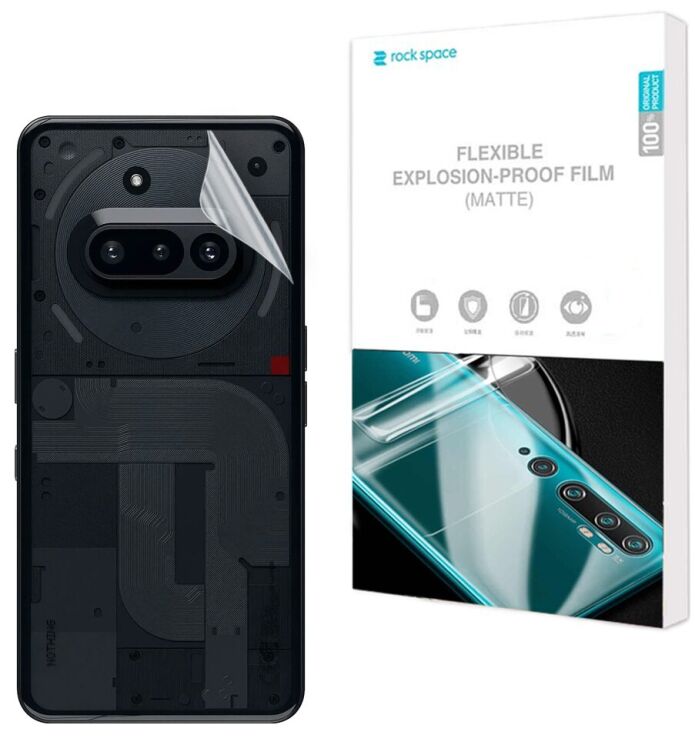 Антиблікова плівка на задню панель RockSpace Matte для Nothing Phone (3a): фото 1 з 9