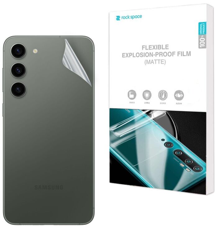 Антиблікова плівка на задню панель RockSpace Explosion-Proof Matte для Samsung Galaxy S23 Plus (S916): фото 1 з 9