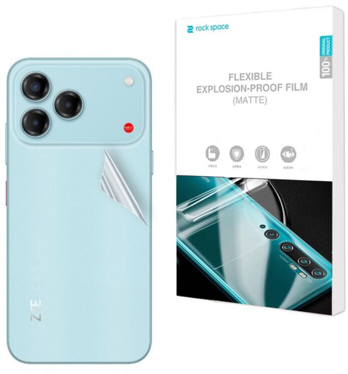 Антиблікова плівка на задню панель RockSpace Explosion-Proof Matte для ZTE Blade V80 Design (432205) Антиблікова плівка на задню панель RockSpace Explosion-Proof Matte для ZTE Blade V80 Design: фото 1 з 9